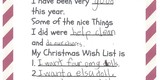 Wish lists, in their own words